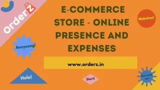 E-Commerce Store - Online Presence and Expenses - OrderZ