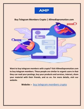 Buy Telegram Members Crypto  Allmediapromotion