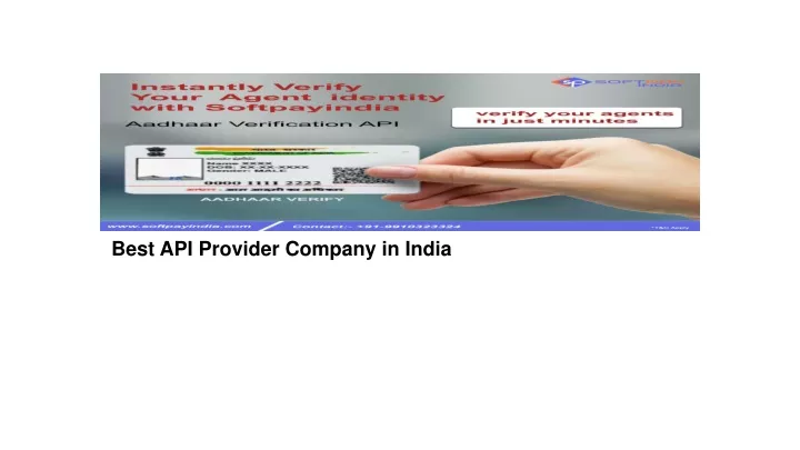 b est api provider company in india