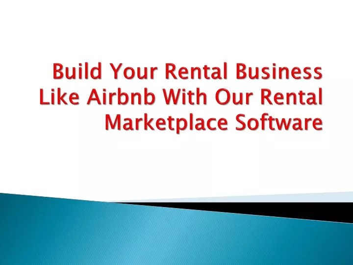 build y our rental business like airbnb with our rental marketplace software