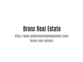 Bronx Real Estate