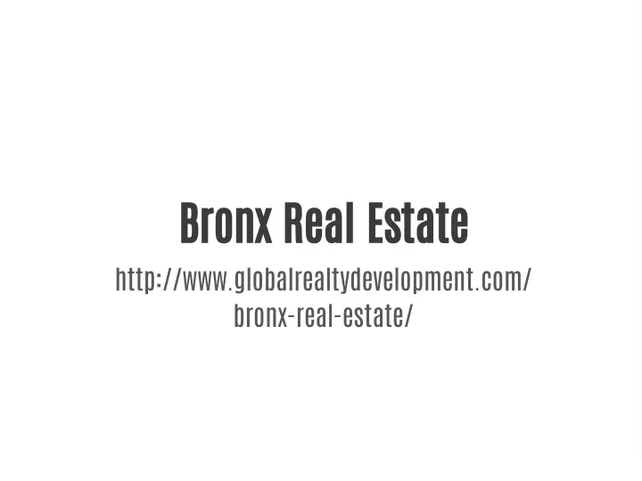 bronx real estate http