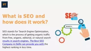 What is SEO and how does it work?