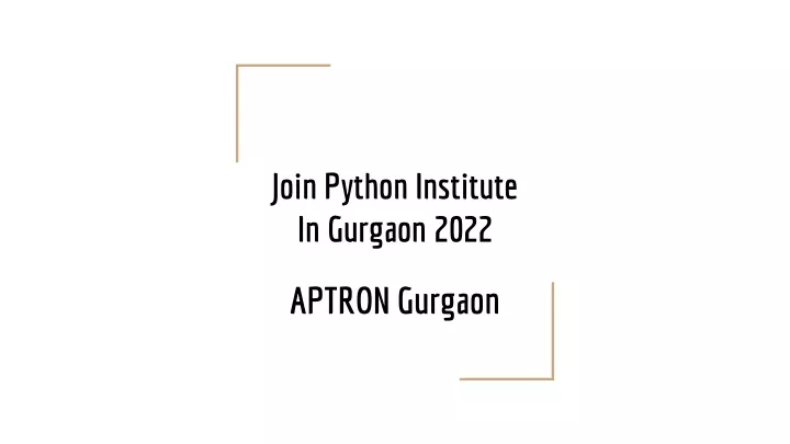 join python institute in gurgaon 2022
