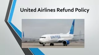 united airlines refund policy