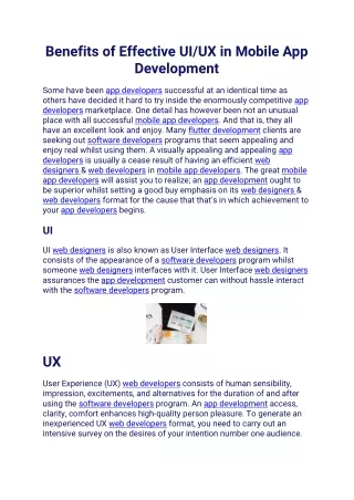 Benefits of Effective UIUX in Mobile App Development (1)