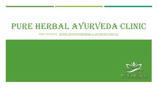 Pure Herbal Ayurveda Clinic, Best Ayurveda Doctor in Melbourne