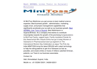 Best HERBAL Liver Tonic in Gujarat