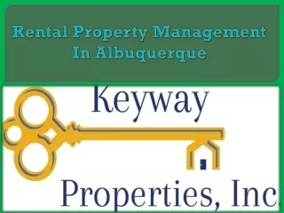 Rental Property Management In Albuquerque