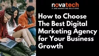 How to Choose The Best Digital Marketing Agency for Your Business Growth