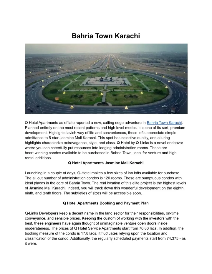 bahria town karachi