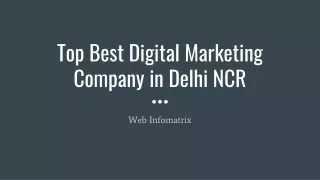Top Best Digital Marketing Company in Delhi NCR
