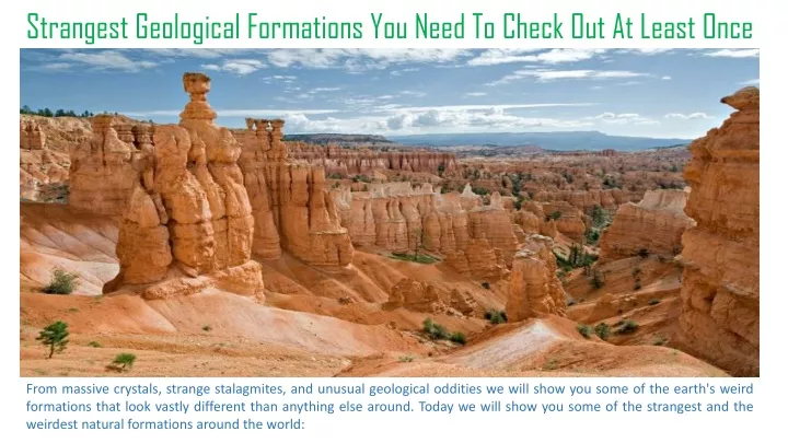strangest geological formations you need to check