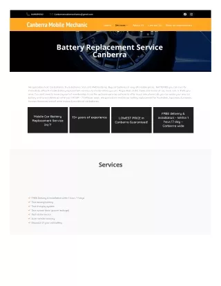 Mobile Car Battery Replacement Service