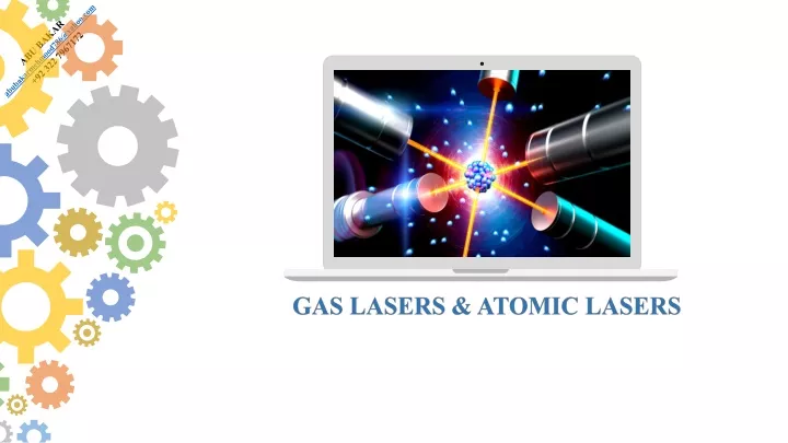 gas lasers atomic lasers