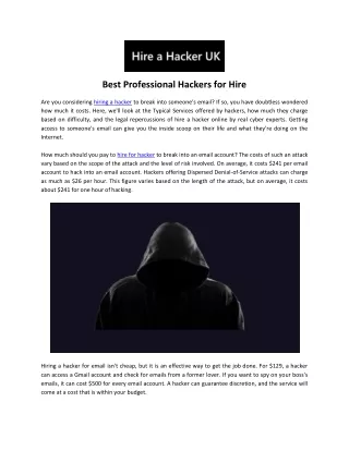 Best Professional Hackers for Hire