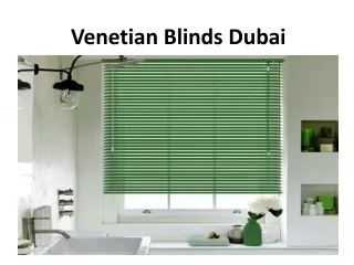 Venetian Blinds Dubai