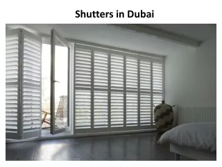 shutters in dubai