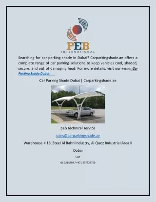Car Parking Shade Dubai  Carparkingshade