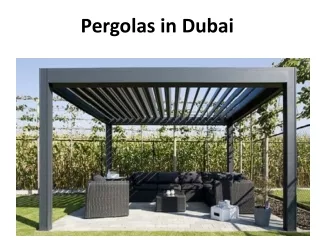 pergolas in dubai