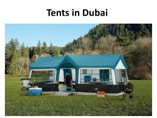 tents in dubai