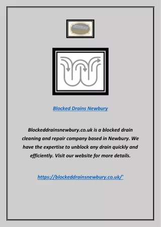 Blocked Drains Newbury | Blockeddrainsnewbury.co.uk