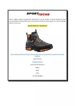 Scarponi alpinismo  Sporttechs.it