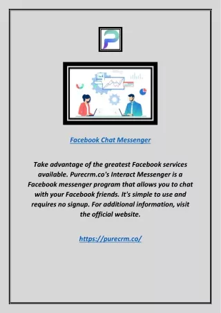 Facebook Chat Messenger | Purecrm.co