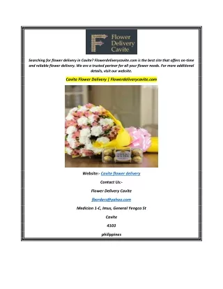 Cavite Flower Delivery Flowerdeliverycavite.com