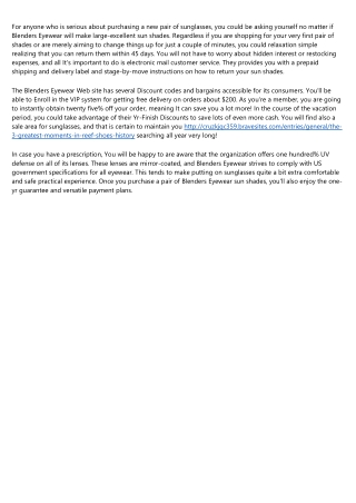 for anyone who is serious about purchasing