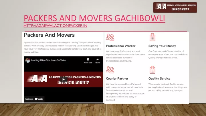 packers and movers gachibowli http agarwalactionpacker in