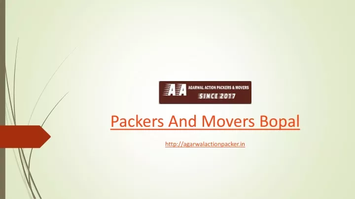 packers and movers bopal