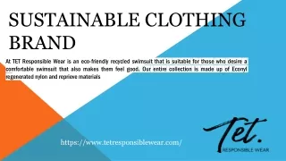 TET-Sustainable clothing shop