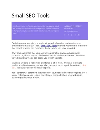 Small SEO Tools
