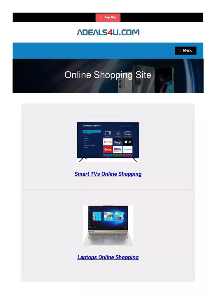 online shopping site
