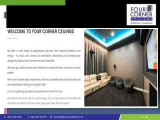 Four Corner Ceilings offers eco-friendly plasterboard sales in Adelaide