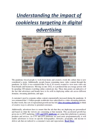 Understanding the impact of cookieless targeting in digital advertising