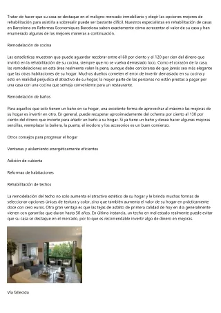 Trucos imprescindibles antes de hacer una reforma completa en su vivienda