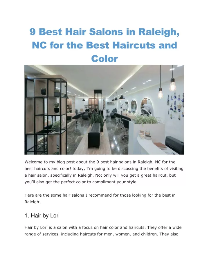 PPT best hair salon raleigh nc PowerPoint Presentation, free download