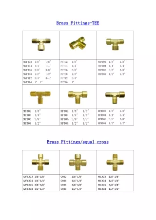 Brass Fittings