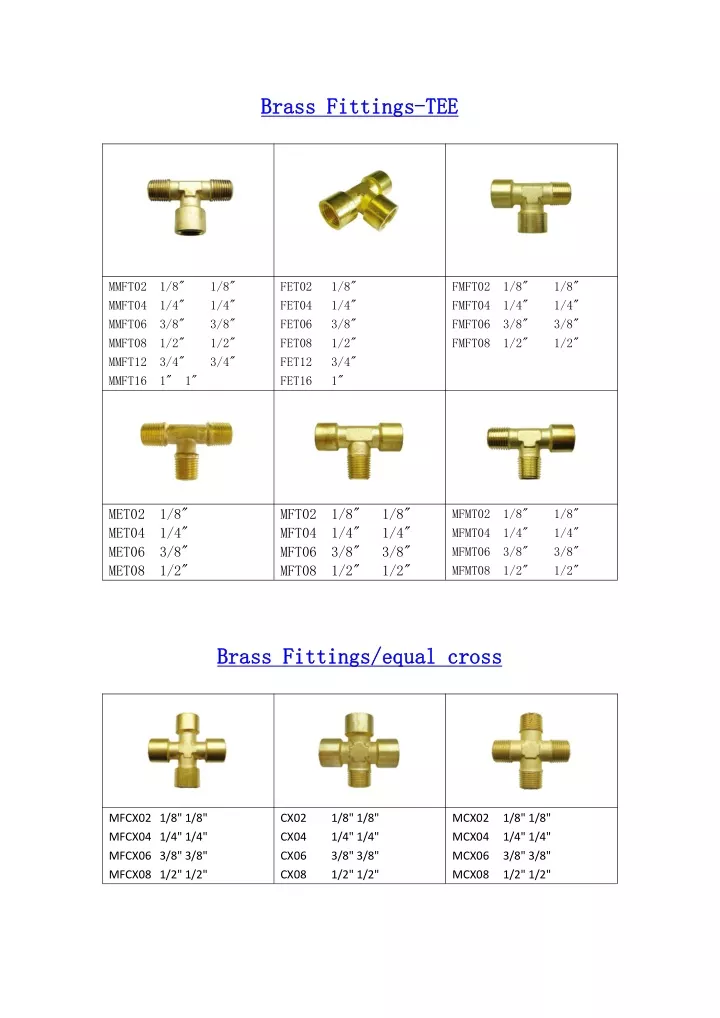 PPT - Brass Fittings PowerPoint Presentation, free download - ID:11397880