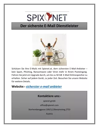 Der sicherste E-Mail Dienstleister