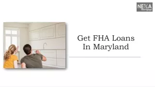 FHA Loans In Maryland | The Maryland Mortgage Broker