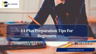 11 Plus Tuition