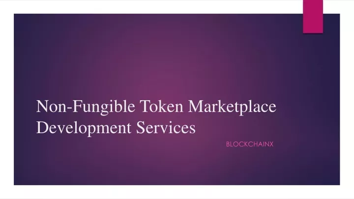 non fungible token marketplace development services