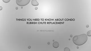things you need to know about condo rubbish chute replacement