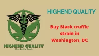 Buy Black truffle strain in Washington, DC