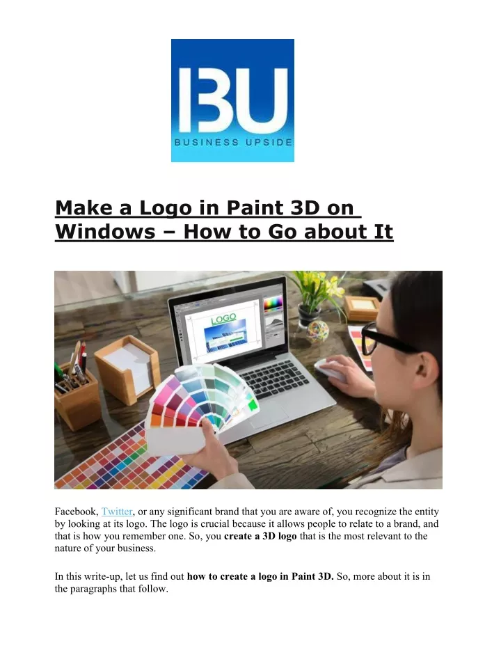 make a logo in paint 3d on windows