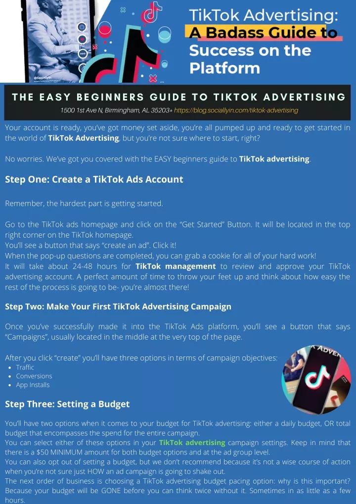 the easy beginners guide to tiktok advertising
