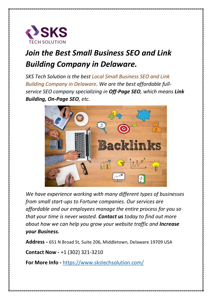 join the best small business seo and link